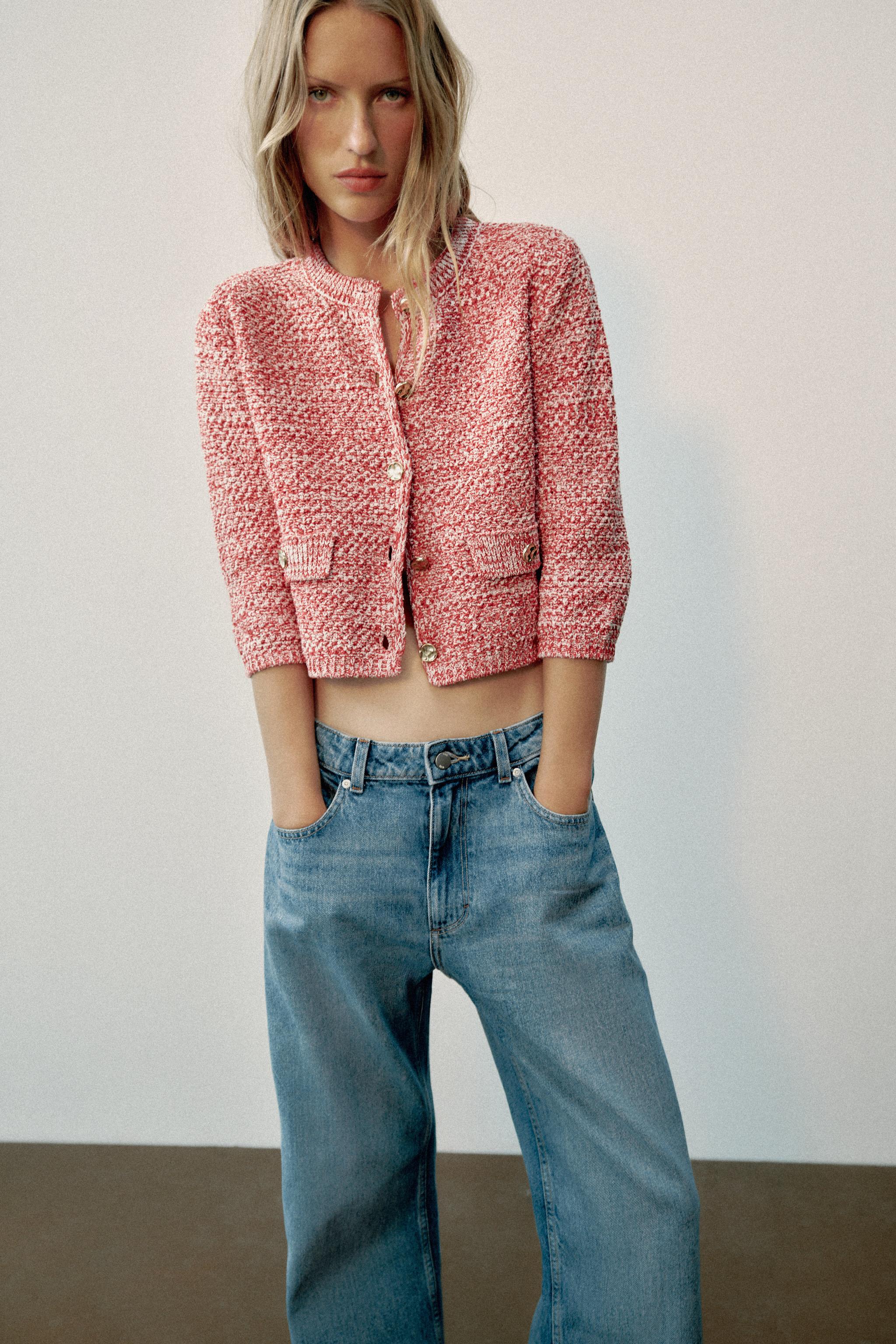 THREE-QUARTER SLEEVE CARDIGAN